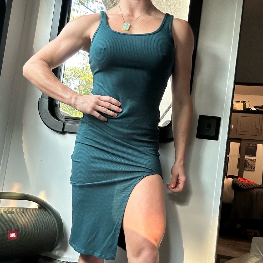 Blue maxi dress